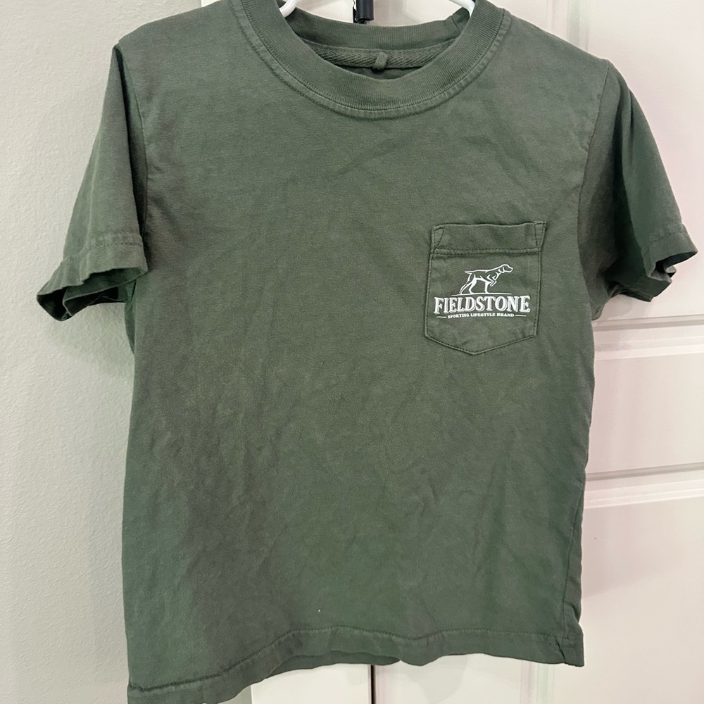 Fieldstone Short Sleeve Pocket Tee — Olive Green